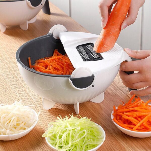 9-in-1 Vegetable Cutter with Drain Basket - CDesk Dropship