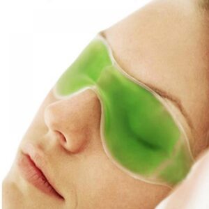 Cold Eye Mask with Stick-on Straps (Green) - CDesk Dropship